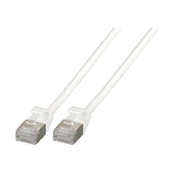 EFB RJ45 Patchkabel Cat.6A U/FTP TPE 4mm ultraflex wei 5m