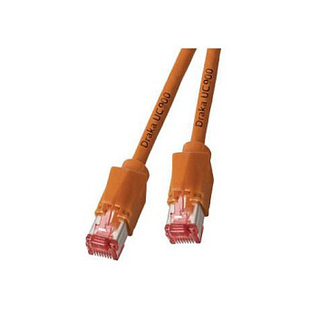 EFB RJ45 Patchkabel Cat.6A S/FTP LSZH Draka UC900 TM21 orange 3m