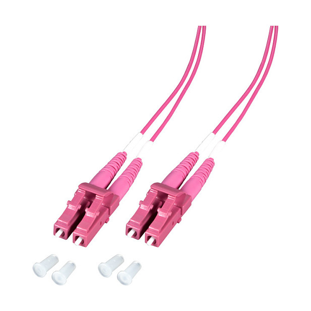 EFB Duplex Patchkabel LC-LC OM4 0,5m LSZH 1,2mm erikaviolett-0
