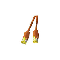EFB RJ45 Patchkabel Cat.6A S/FTP LSZH Draka UC900 TM31 orange 0,5m-0