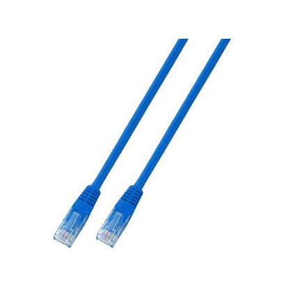 EFB RJ45 Patchkabel Cat.6 U/UTP PVC CCA blau 0,5m-0