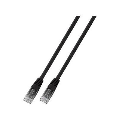 EFB RJ45 Patchkabel Cat.6 U/UTP PVC CCA schwarz 1,5m-0