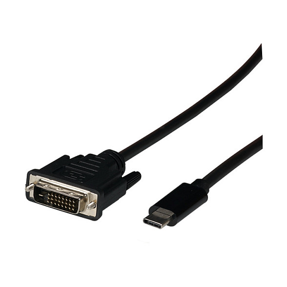 EFB USB Typ C - DVI-D Kabel, USB Typ-C Stecker - DVI-D Stecker, 1080P, 2m-0