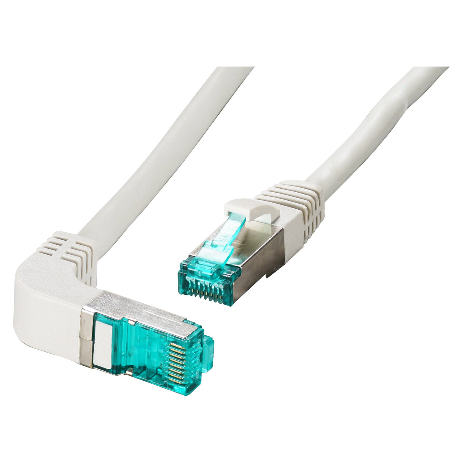 EFB RJ45 Patchkabel Cat.6A S/FTP LSZH 1x90 grau 0,25m