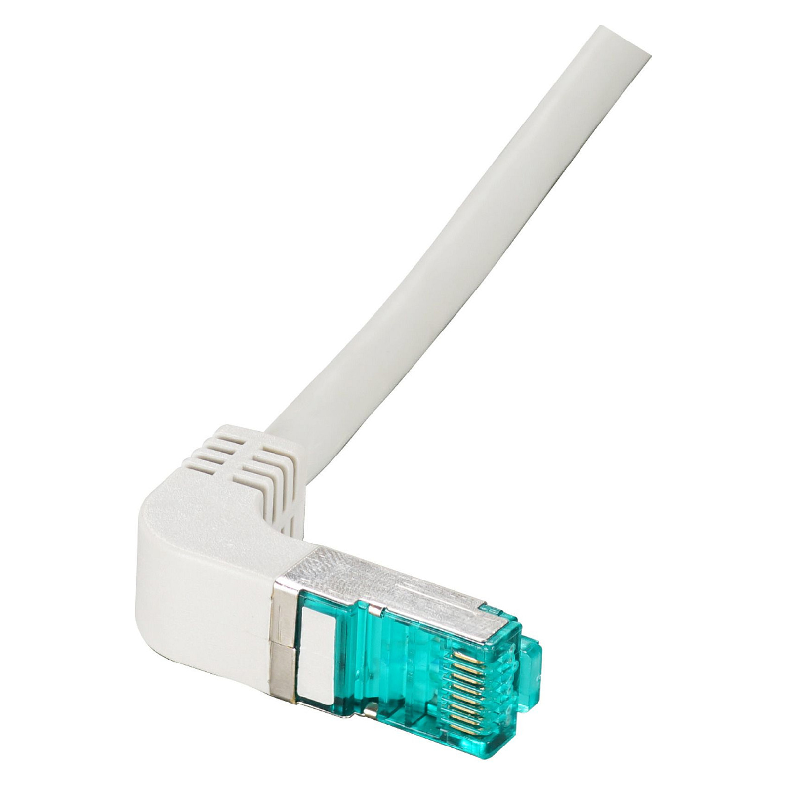 EFB RJ45 Patchkabel Cat.6A S/FTP LSZH 1x90 grau 0,25m-1
