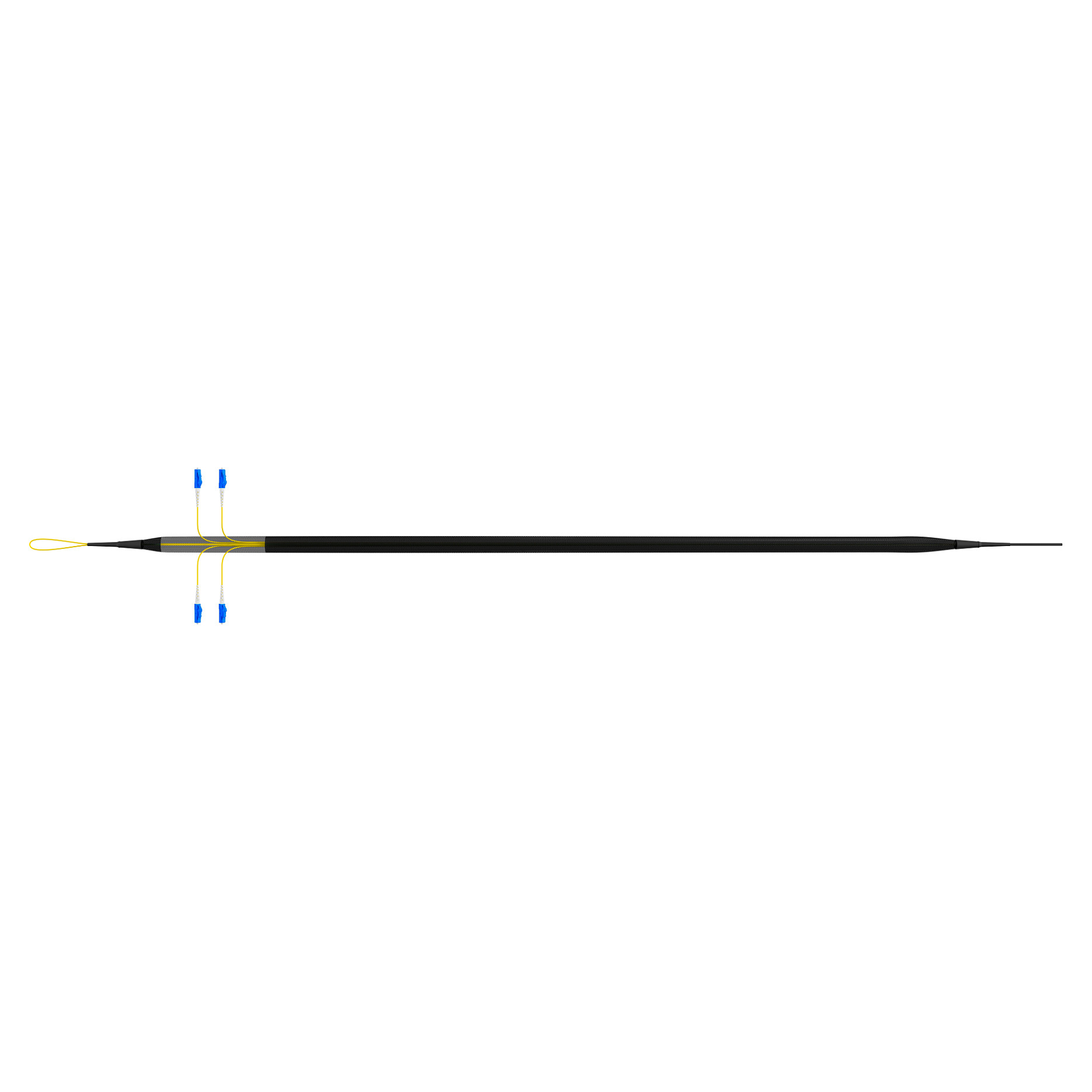 EFB Trunkkabel U-DQ(ZN)BH OS2 4E (1x4) LC-LC 130m Dca LSZH G657A1-4