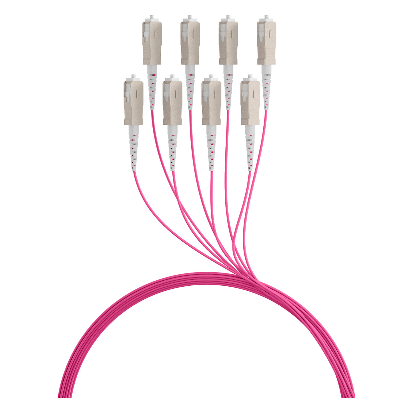 EFB Trunkkabel U-DQ(ZN)BH OM4 8G (1x8) SC-SC 80m Dca LSZH-2