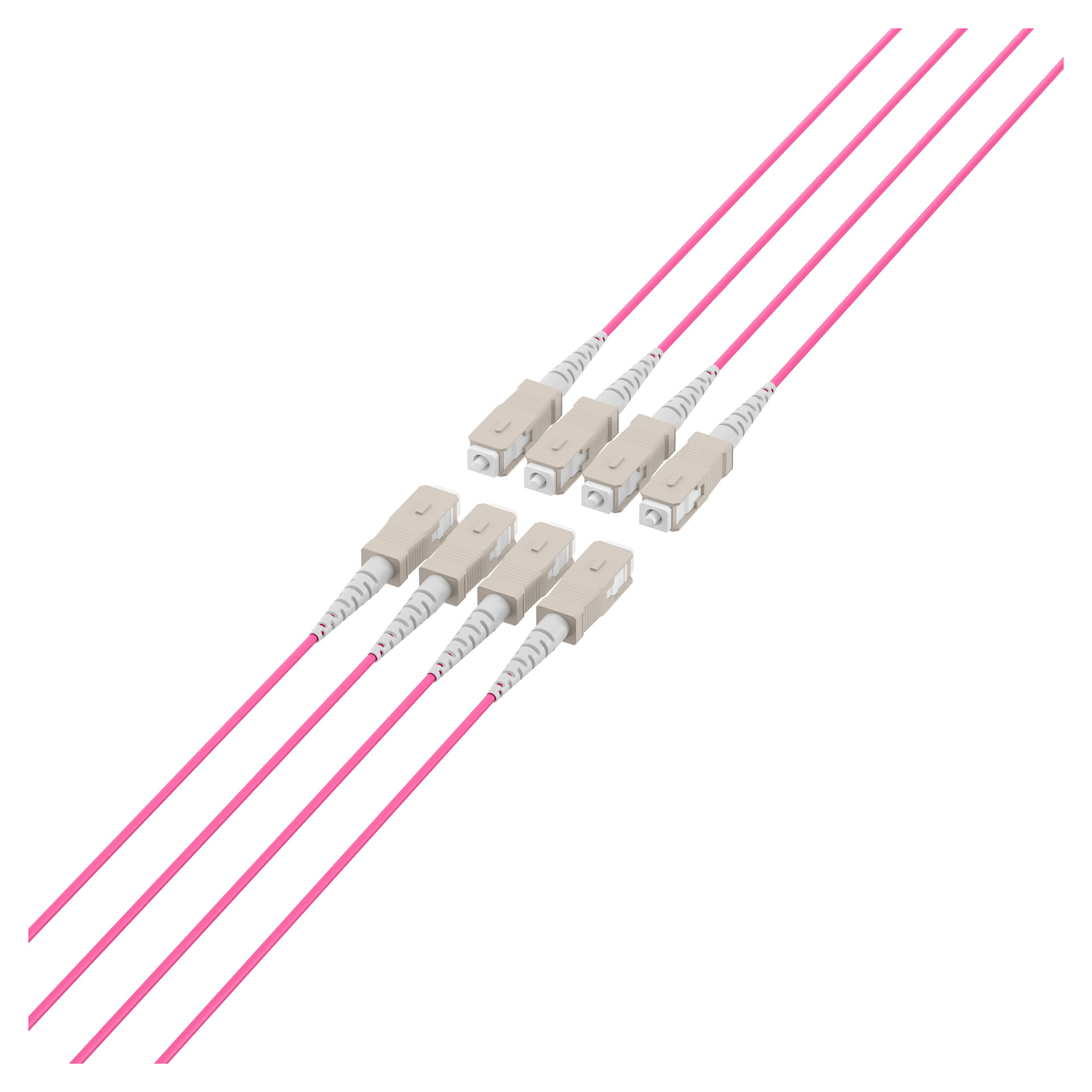 EFB Trunkkabel U-DQ(ZN)BH OM4 8G (1x8) SC-SC 100m Dca LSZH-3