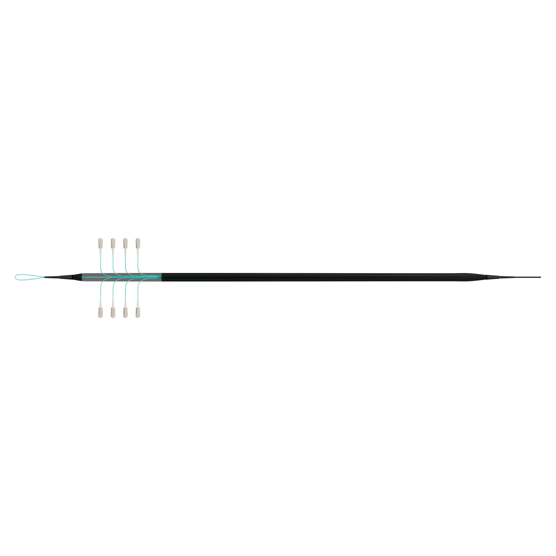 EFB Trunkkabel U-DQ(ZN)BH OM3 8G (1x8) SC-SC 190m Dca LSZH-4