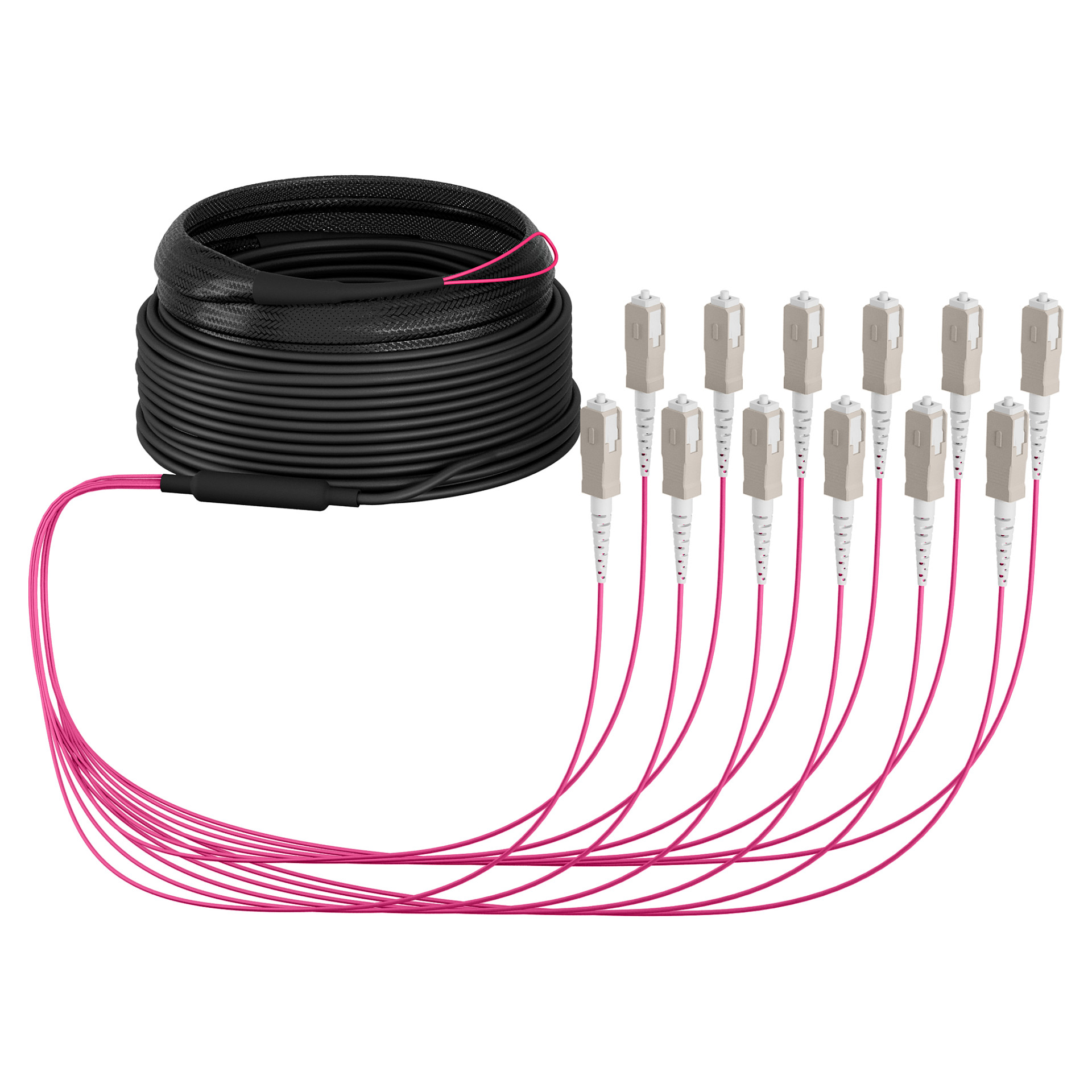 EFB Trunkkabel U-DQ(ZN)BH OM4 12G (1x12) SC-SC 10m Dca LSZH