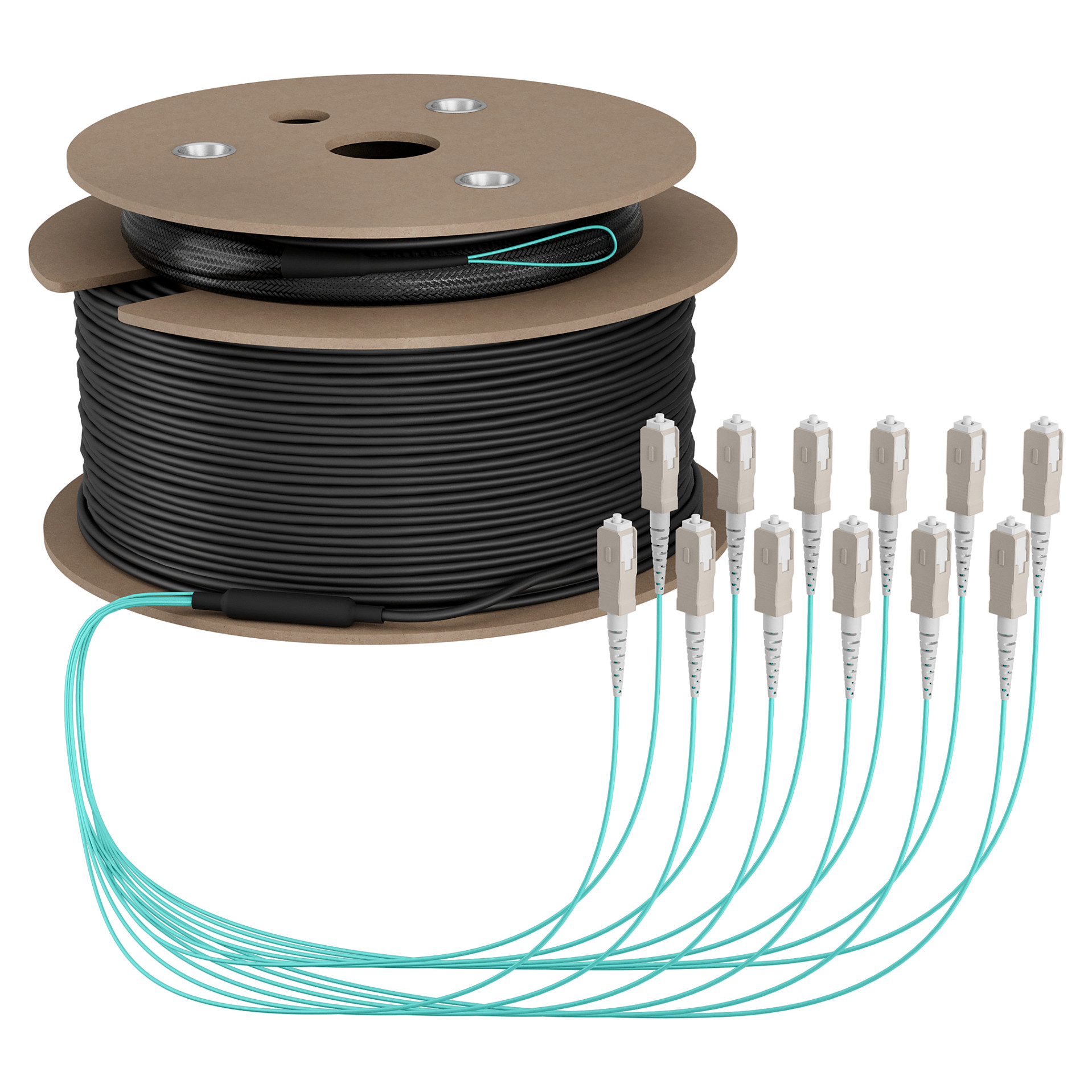 EFB Trunkkabel U-DQ(ZN)BH OM3 12G (1x12) SC-SC 80m Dca LSZH-0