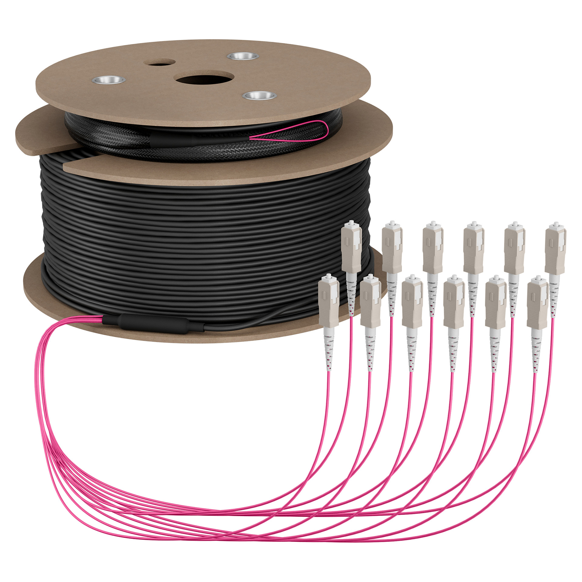 EFB Trunkkabel U-DQ(ZN)BH OM4 12G (1x12) SC-SC 120m Dca LSZH