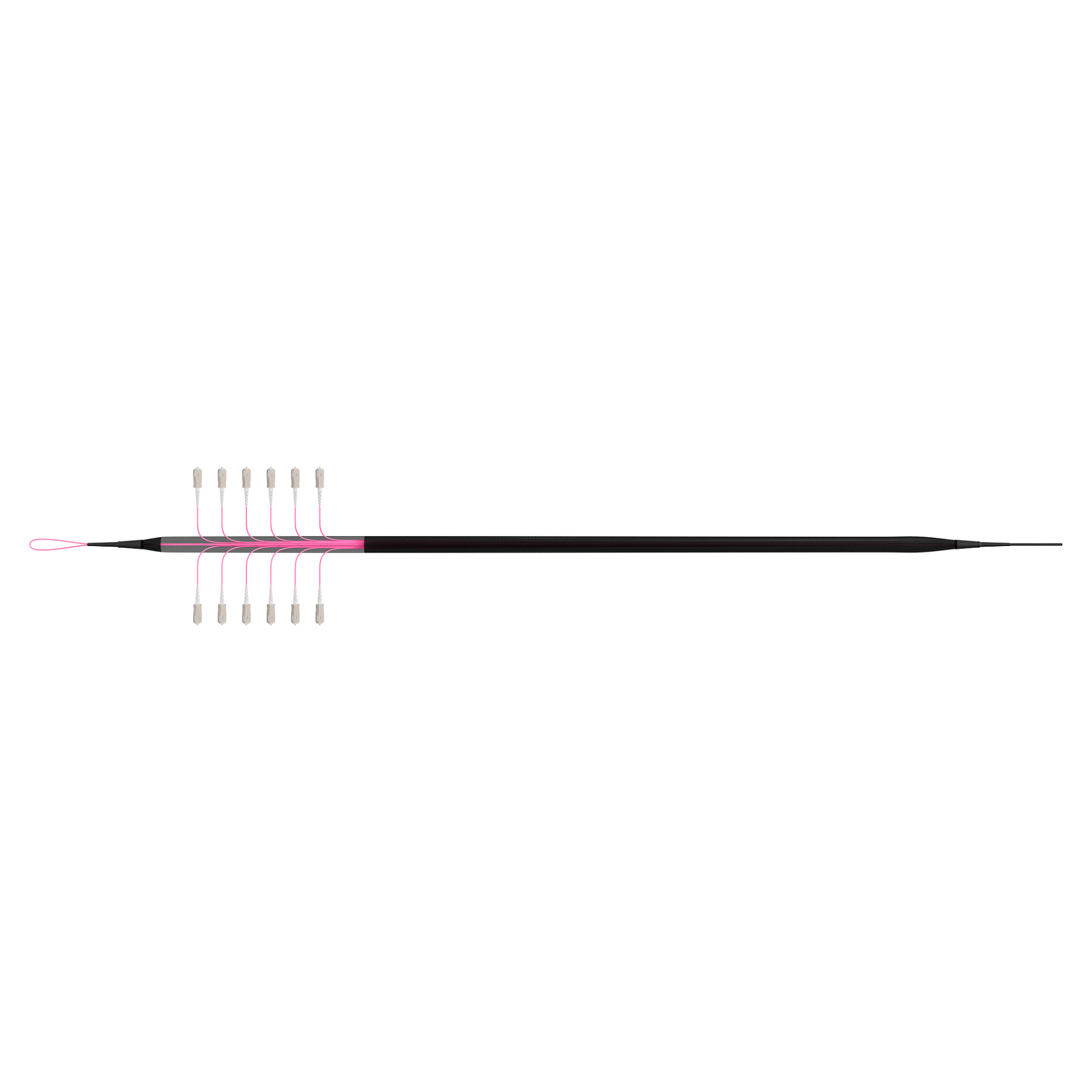 EFB Trunkkabel U-DQ(ZN)BH OM4 12G (1x12) SC-SC 190m Dca LSZH-4