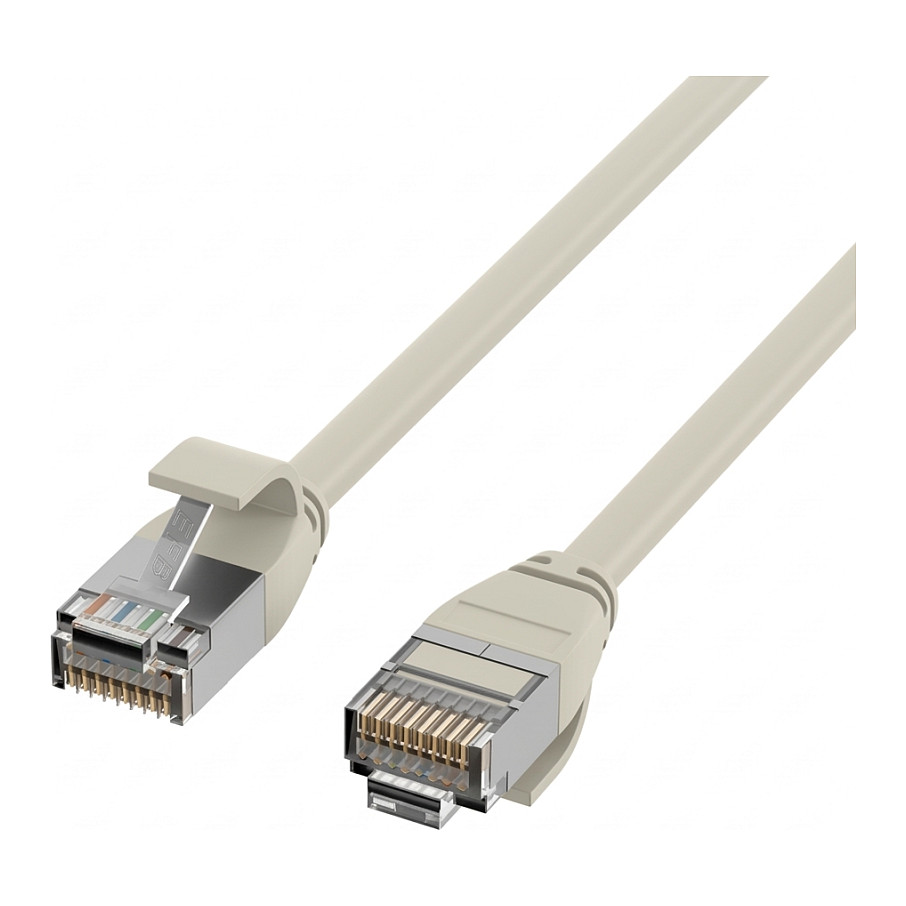 Mrežni kabel EFB Cat.6A U/FTP (0.25m, siva boja, ultraflex)