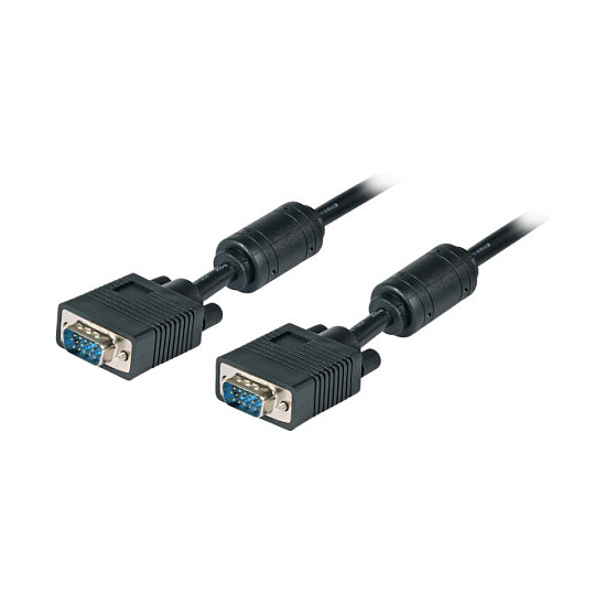 EFB SVGA/HDTV Anschlusskabel, 2x HD-DSub 15, St.-St., 15,0m, schwarz-0