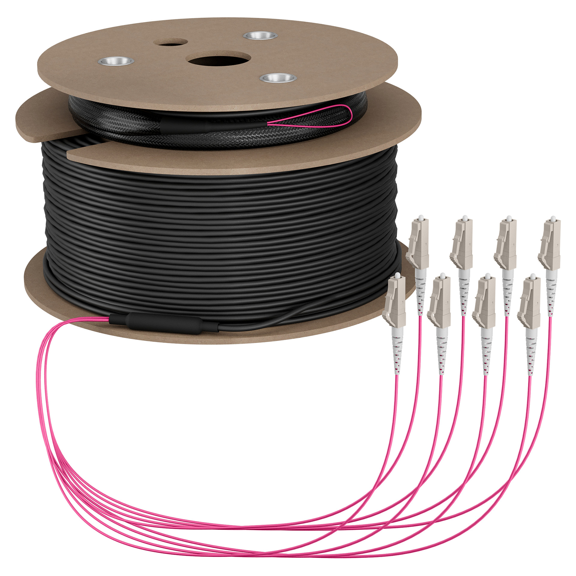 EFB Trunkkabel U-DQ(ZN)BH OM4 8G (1x8) LC-LC 80m Dca LSZH-0