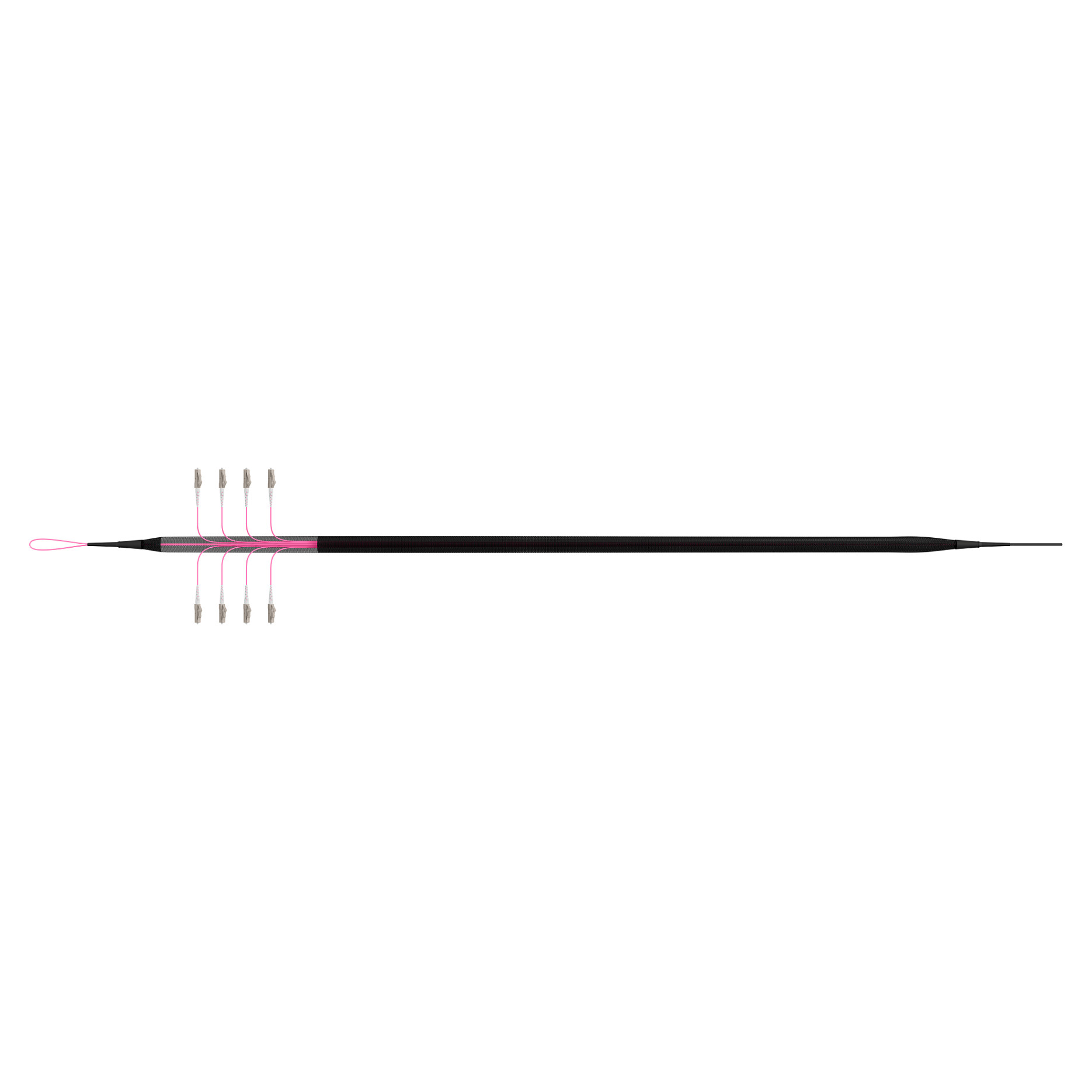 EFB Trunkkabel U-DQ(ZN)BH OM4 8G (1x8) LC-LC 140m Dca LSZH-4