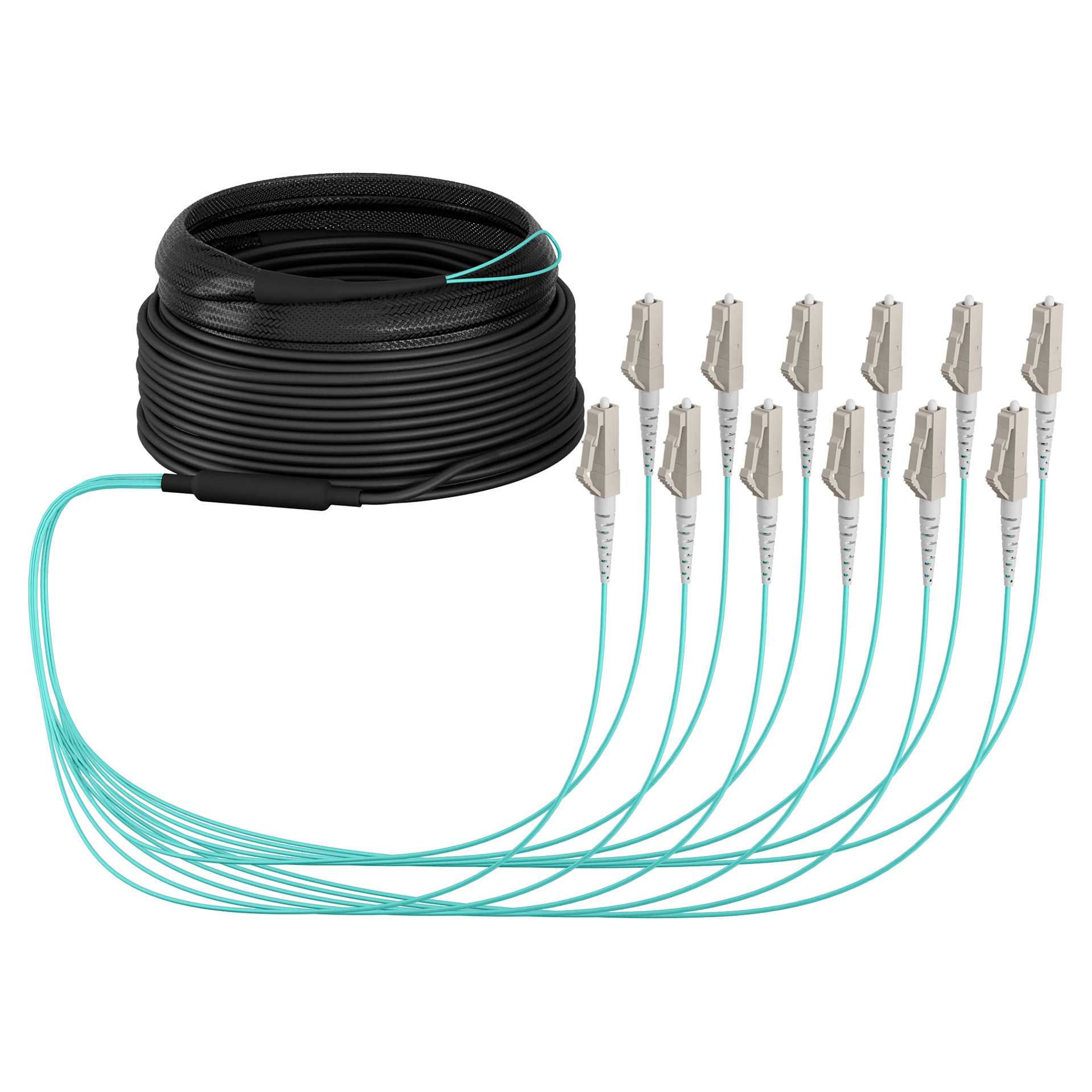 EFB Trunkkabel U-DQ(ZN)BH OM3 12G (1x12) LC-LC 10m Dca LSZH-3