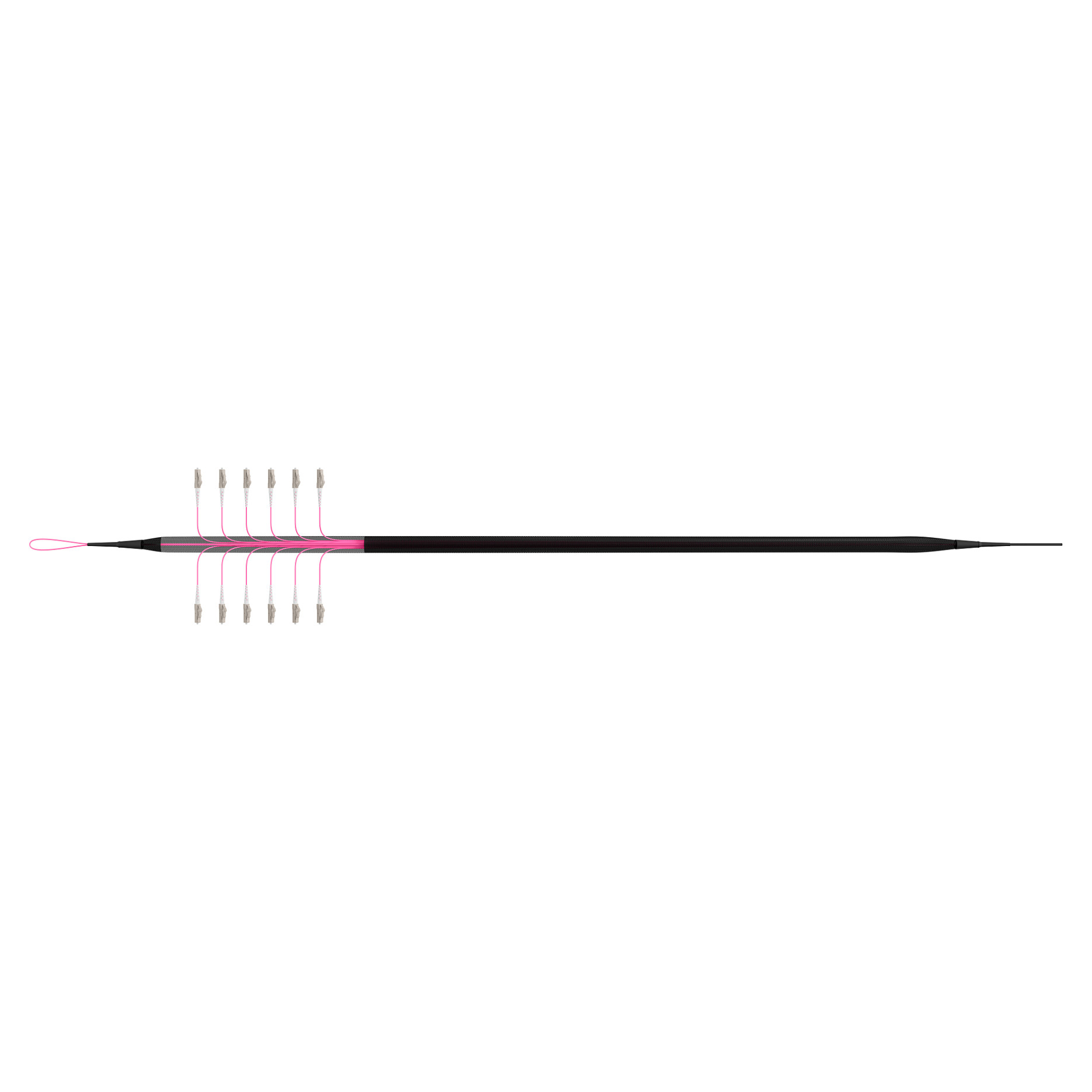 EFB Trunkkabel U-DQ(ZN)BH OM4 12G (1x12) LC-LC 180m Dca LSZH-4
