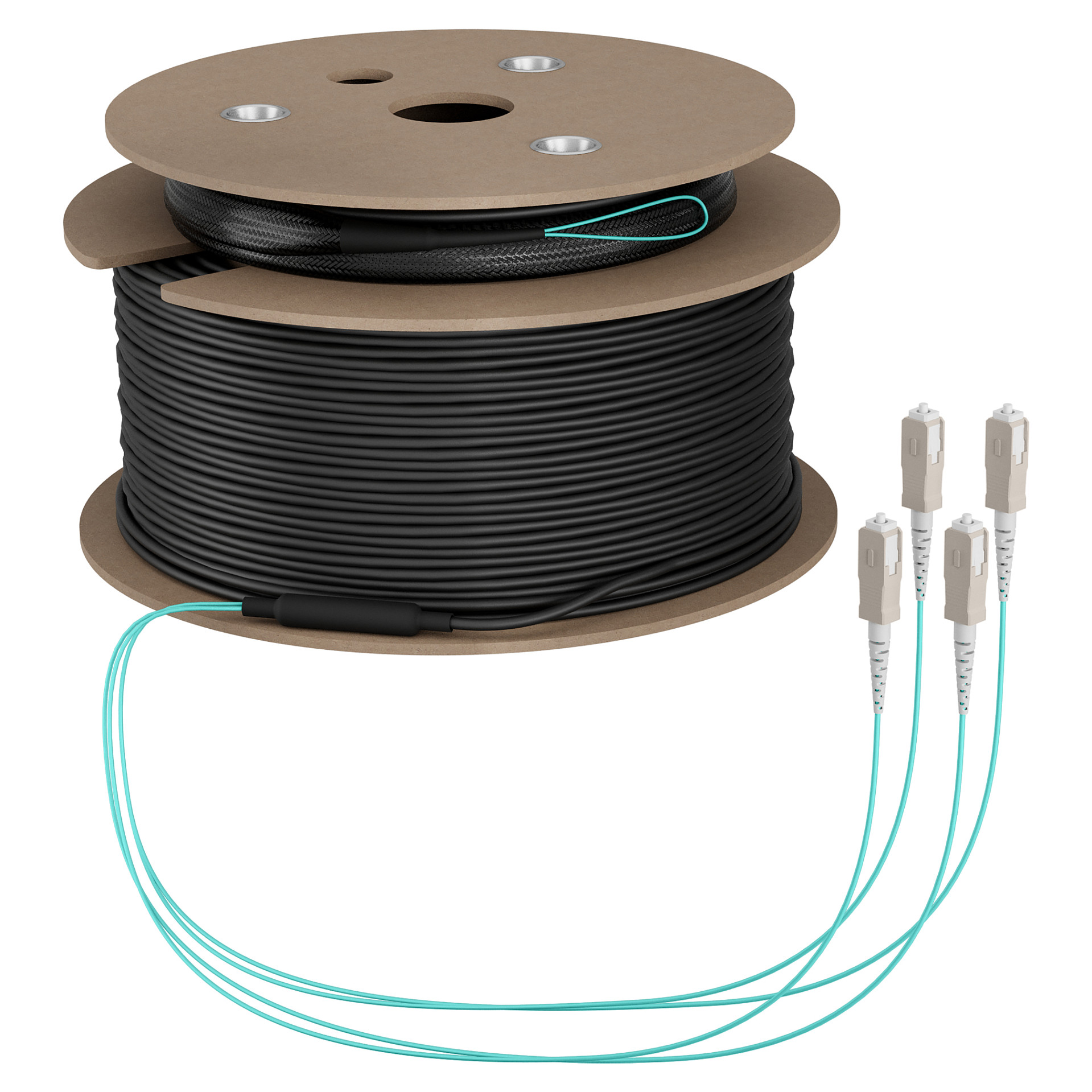 EFB Trunkkabel U-DQ(ZN)BH OM3 4G (1x4) SC-SC 100m Dca LSZH