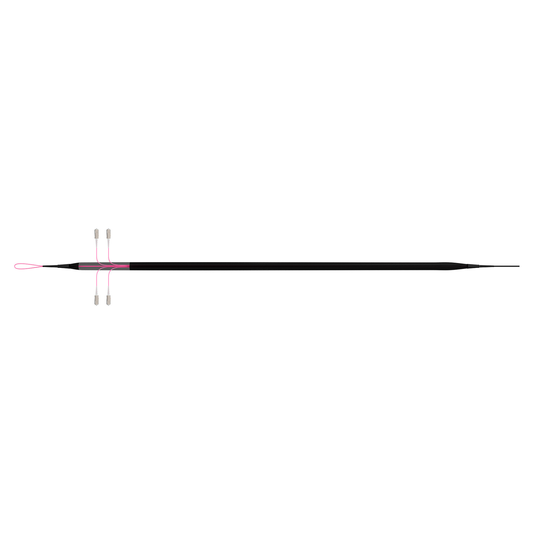 EFB Trunkkabel U-DQ(ZN)BH OM4 4G (1x4) SC-SC 120m Dca LSZH-4