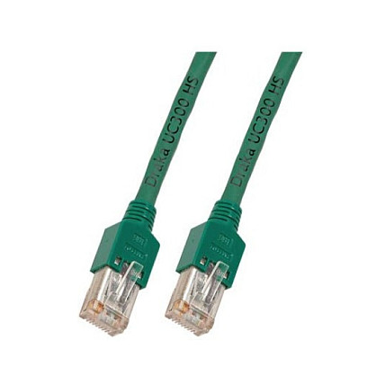 EFB RJ45 Patchkabel Cat.5e SF/UTP LSZH Draka UC300 TM11 grn 0,5m-0