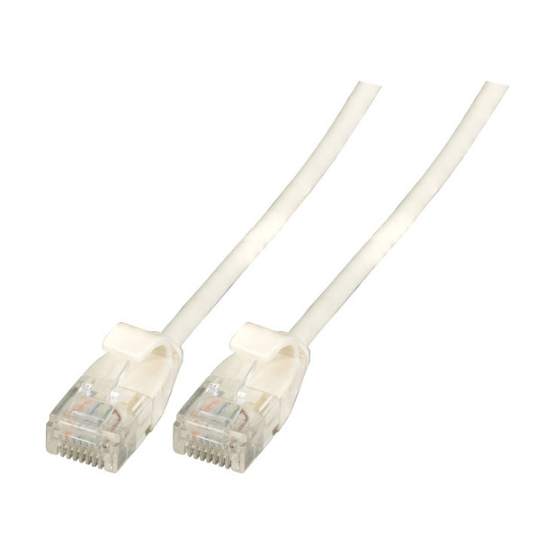 EFB RJ45 Patchkabel Cat.6A U/UTP TPE 3,6mm ultraflex wei 0,5m-0