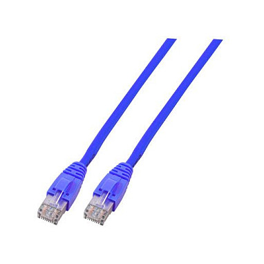 EFB RJ45 Patchkabel Cat.6 U/UTP LSZH CCA blau 1m-0
