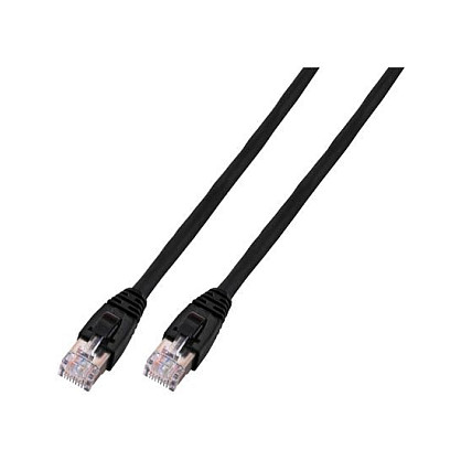 EFB RJ45 Patchkabel Cat.6 U/UTP LSZH CCA schwarz 1m-0