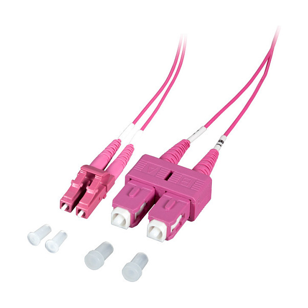 EFB Duplex Patchkabel LC-SC OM4 5m LSZH 1,2mm erikaviolett