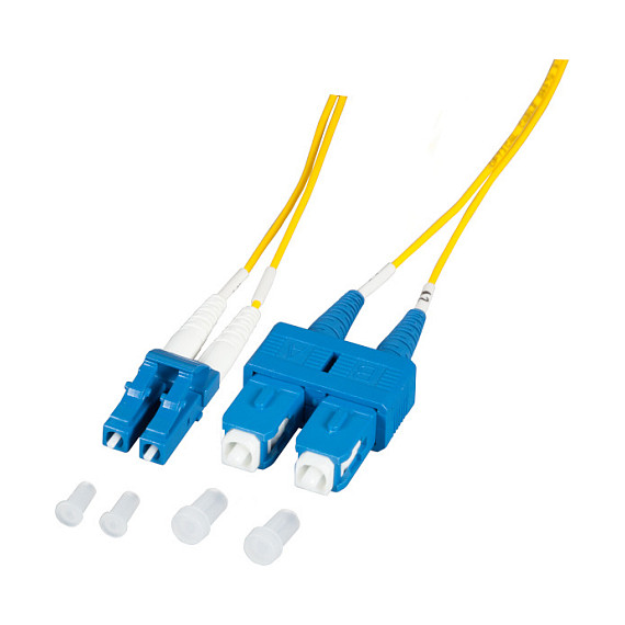 EFB Duplex Patchkabel LC-SC OS2 G652D 2m LSZH 1,2mm gelb-0