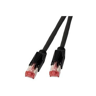 EFB RJ45 Patchkabel Cat.6A S/FTP LSZH Draka UC900 TM21 schwarz 30m