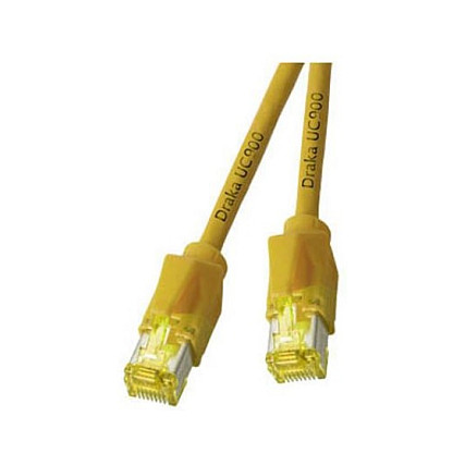 EFB RJ45 Patchkabel Cat.6A S/FTP LSZH Draka UC900 TM31 gelb 1,5m-0