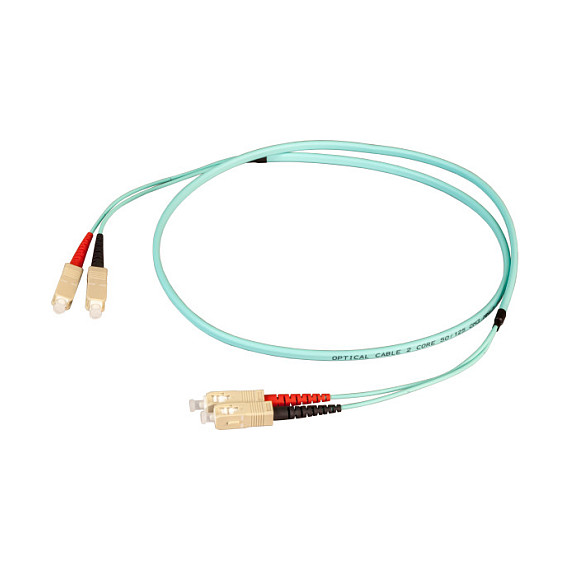 EFB Duplex Patchkabel Flat-Twin SC-SC OM3 50m LSZH 3x5mm aqua-0