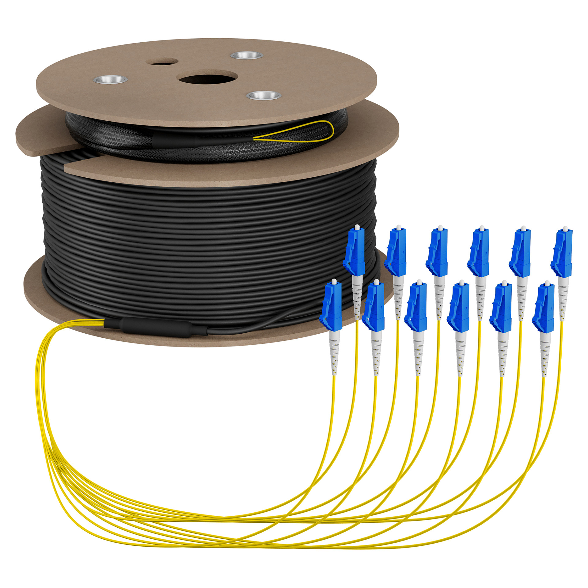 EFB Trunkkabel U-DQ(ZN)BH OS2 12E (1x12) LC-LC 160m Dca LSZH G657A1-3