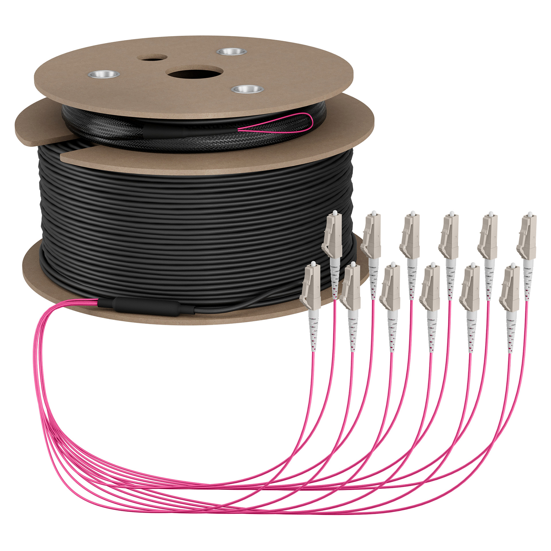 EFB Trunkkabel U-DQ(ZN)BH OM4 12G (1x12) LC-LC 100m Dca LSZH