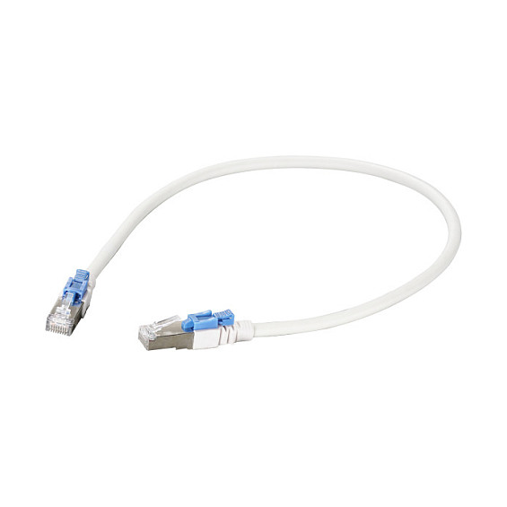 EFB RJ45 Patchkabel Cat.6A S/FTP LSZH BC AWG26 abschliebar wei 5m-0