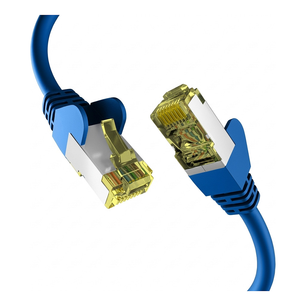 EFB RJ45 Patchkabel Cat.6A S/FTP LSZH Draka UC900 TM31 blau 0,15m