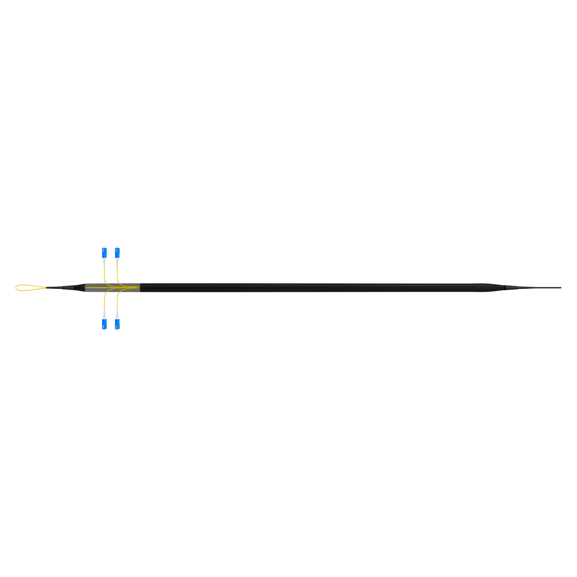 EFB Trunkkabel U-DQ(ZN)BH OS2 4E (1x4) SC-SC 190m Dca LSZH G657A1-4