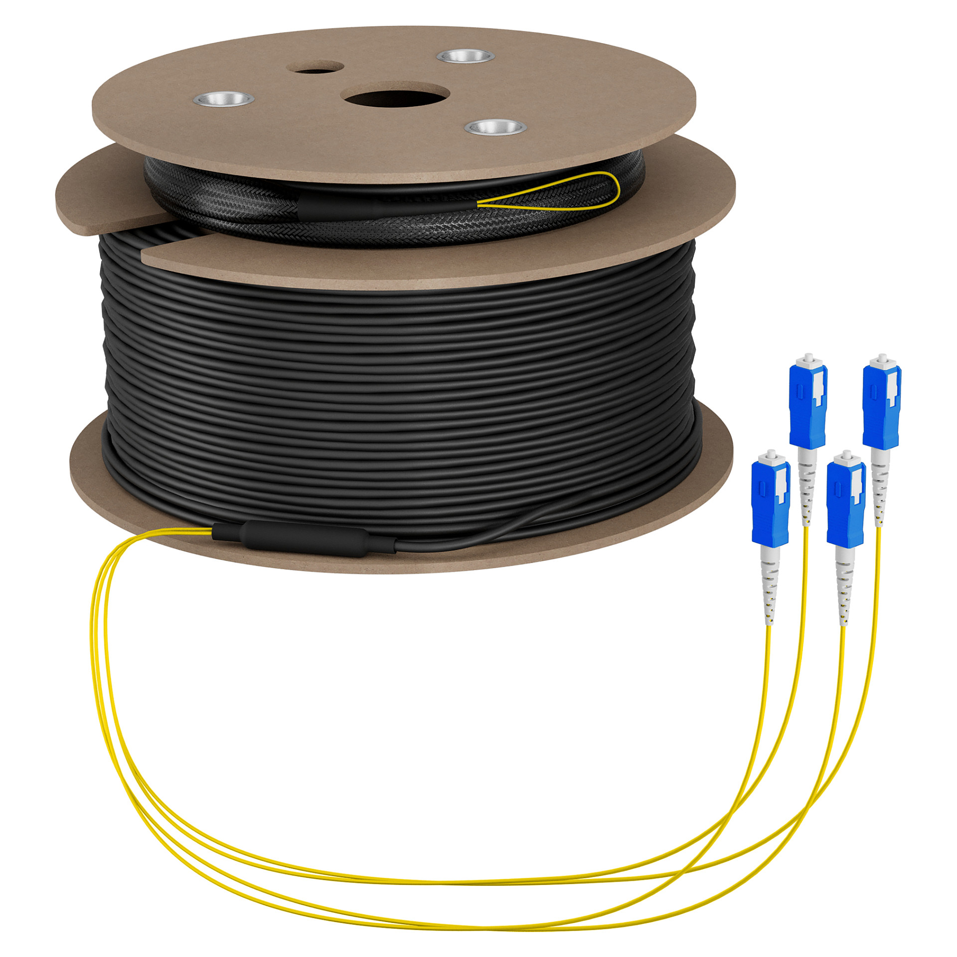 EFB Trunkkabel U-DQ(ZN)BH OS2 4E (1x4) SC-SC 80m Dca LSZH G657A1-0