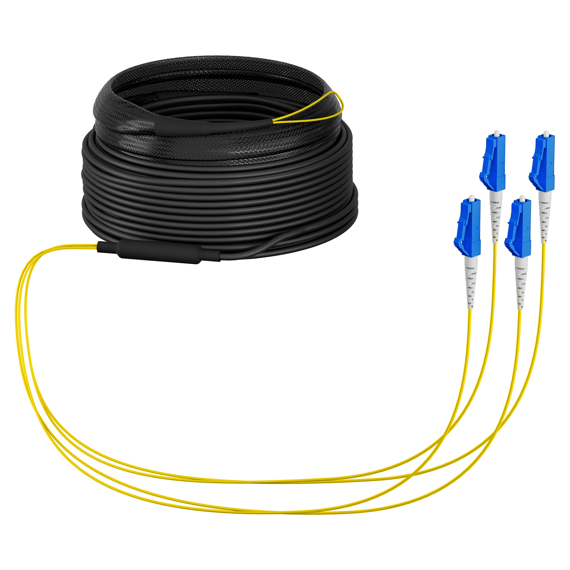 EFB Trunkkabel U-DQ(ZN)BH OS2 4E (1x4) LC-LC 10m Dca LSZH G657A1-0