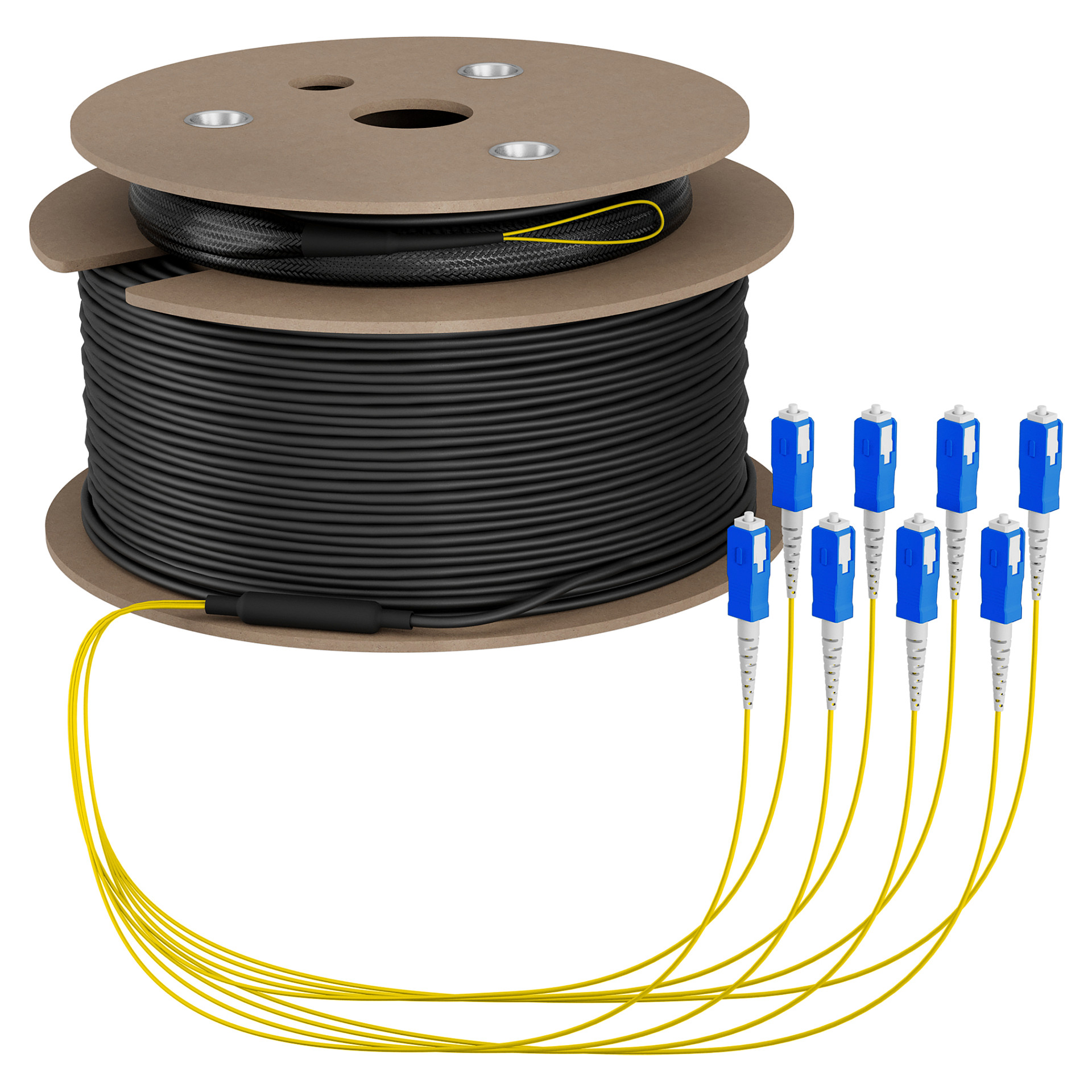 EFB Trunkkabel U-DQ(ZN)BH OS2 8E (1x8) SC-SC 70m Dca LSZH G657A1-0