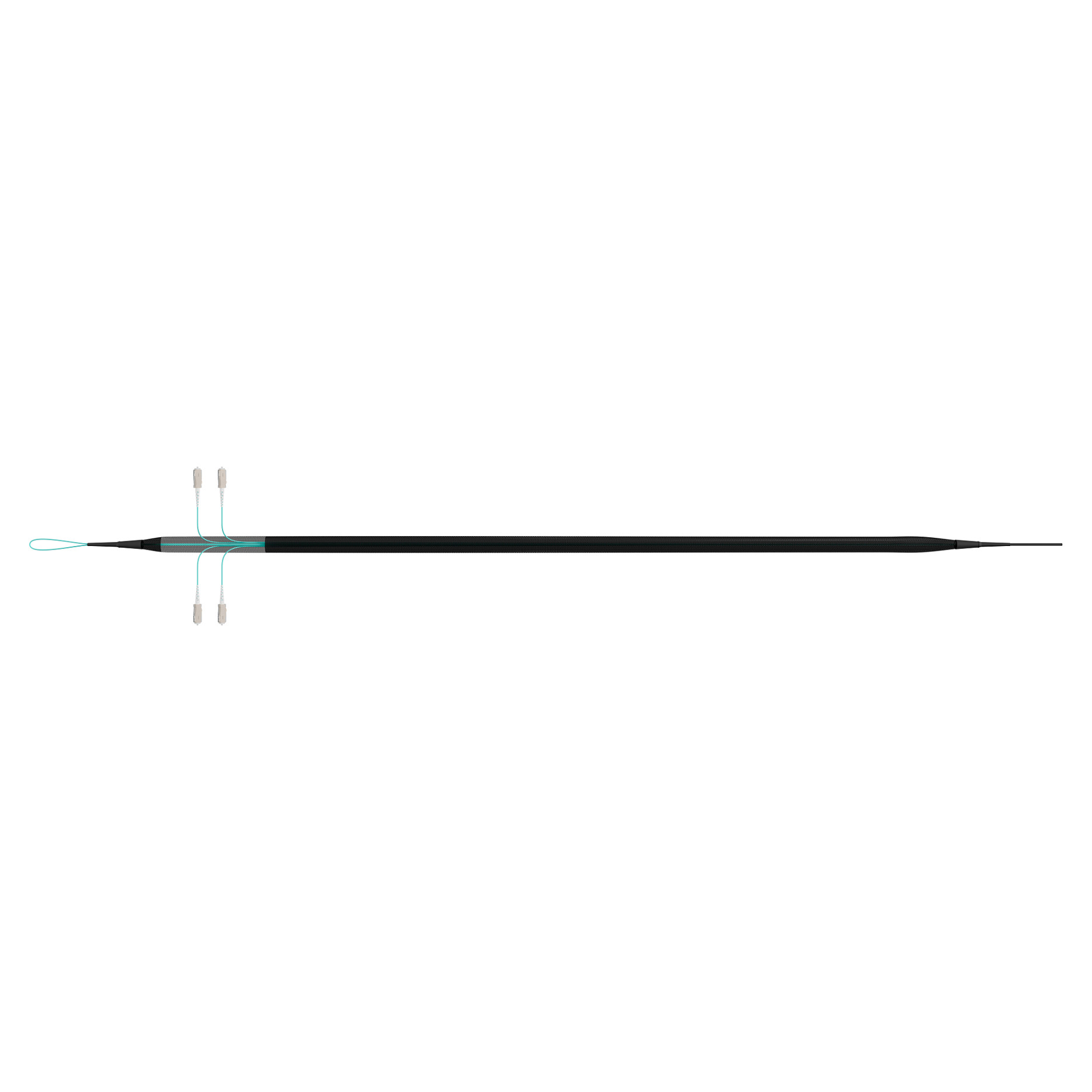 EFB Trunkkabel U-DQ(ZN)BH OM3 4G (1x4) SC-SC 30m Dca LSZH-4
