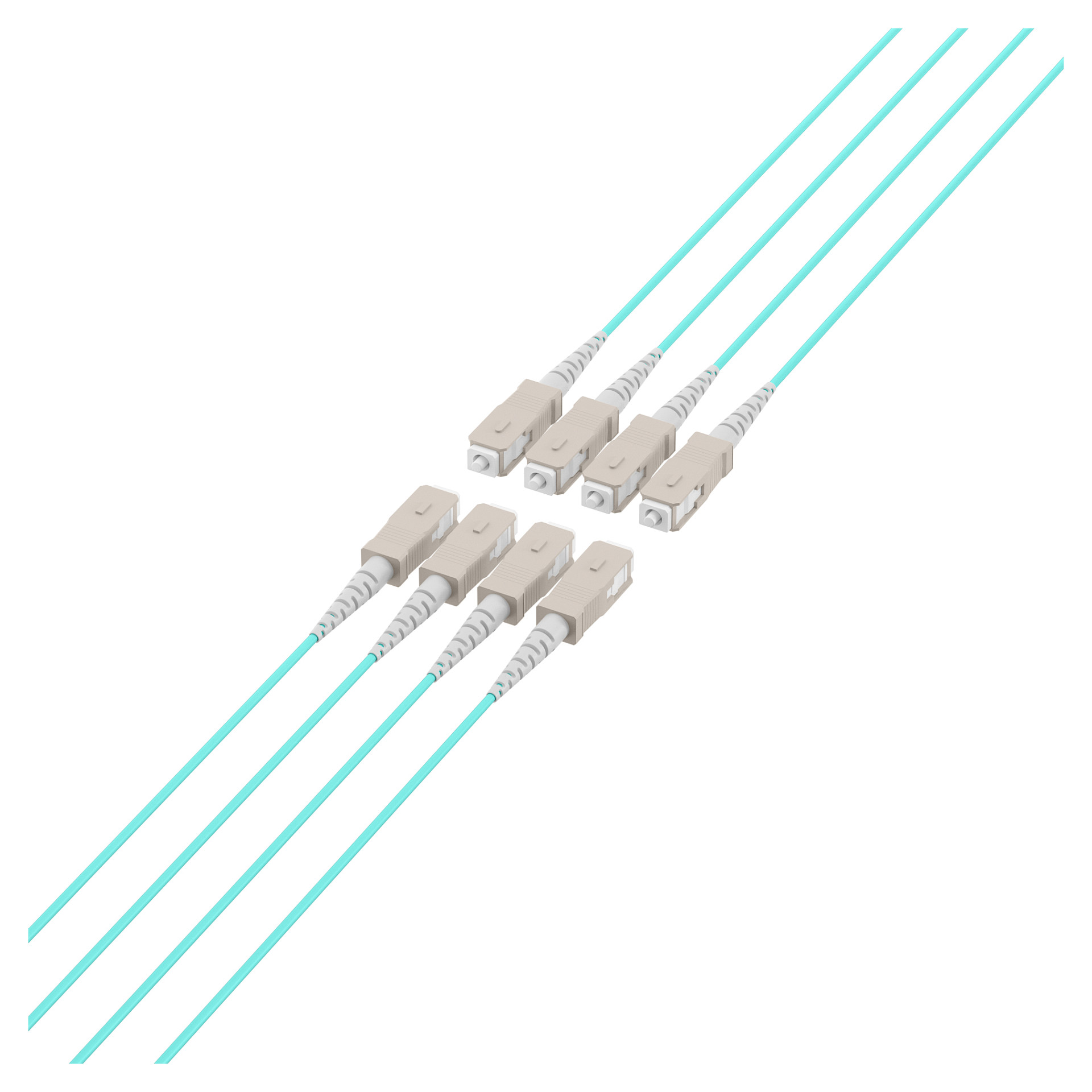 EFB Trunkkabel U-DQ(ZN)BH OM3 8G (1x8) SC-SC 110m Dca LSZH-3