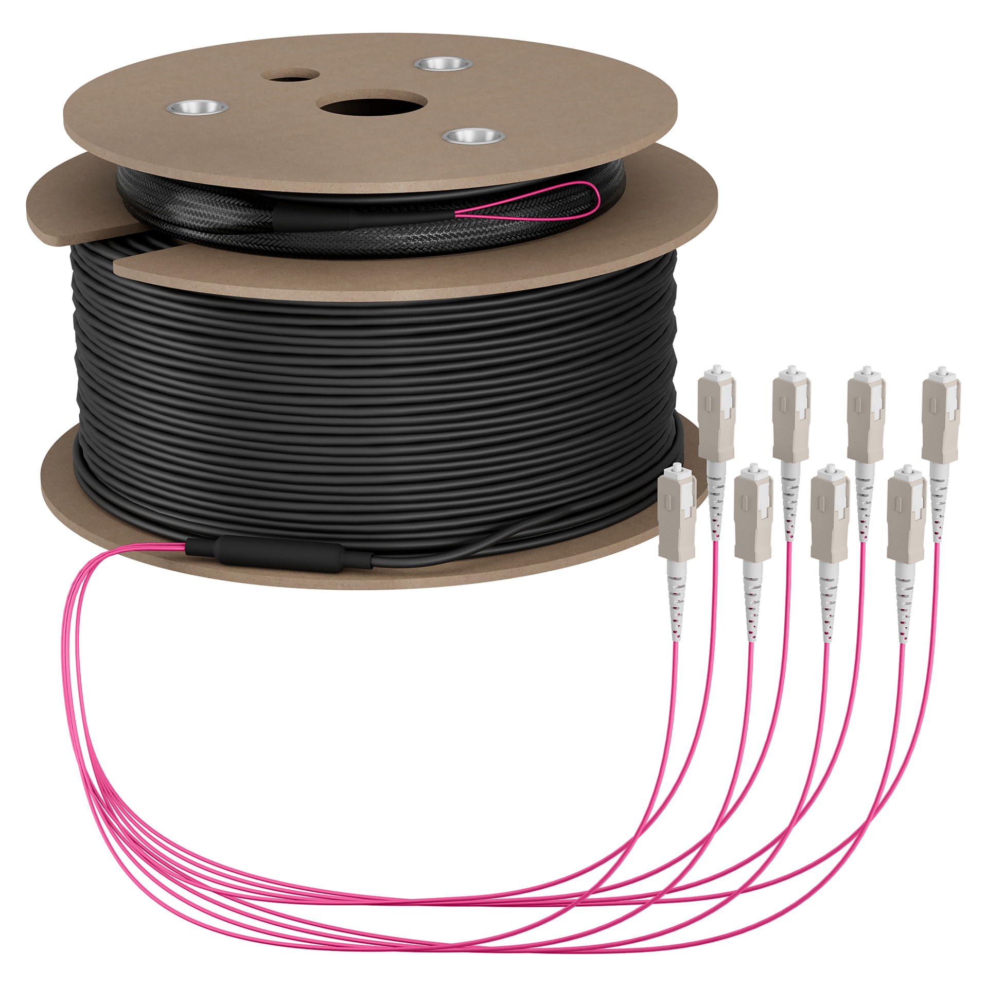 EFB Trunkkabel U-DQ(ZN)BH OM4 8G (1x8) SC-SC 190m Dca LSZH-0