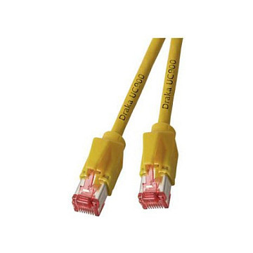 EFB RJ45 Patchkabel Cat.6A S/FTP LSZH Draka UC900 TM21 gelb 1,5m-0