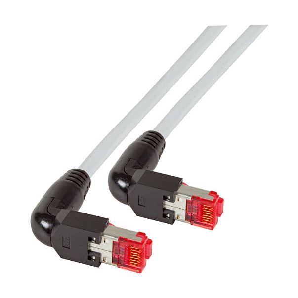 EFB RJ45 Patchkabel Cat.6A S/FTP LSZH Draka UC900 TM21 2x90 grau 10m-0