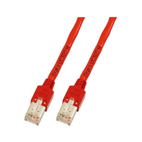 EFB RJ45 Patchkabel Cat.5e F/UTP LSZH Draka UC300 TM11 rot 1m-0