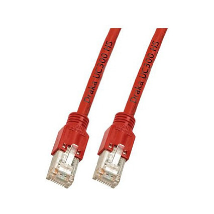 EFB RJ45 Patchkabel Cat.5e SF/UTP LSZH Draka UC300 TM11 rot 3m-0