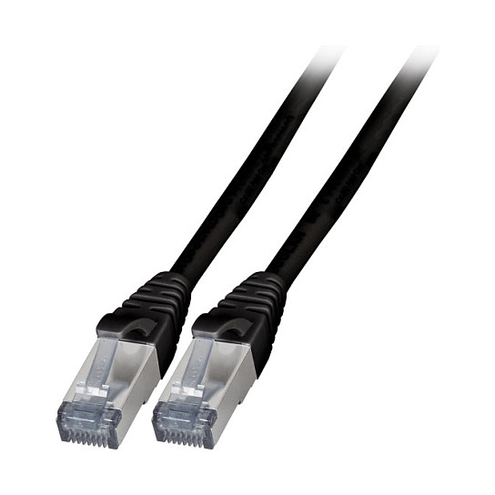 Mrežni kabel EFB ELEKTRONIK Cat.6A S/FTP TPE 20m crna boja-0
